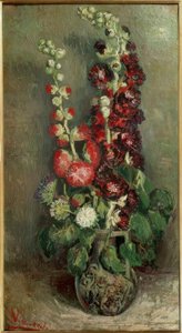 Jarrón con malvas rosas de Vincent van Gogh